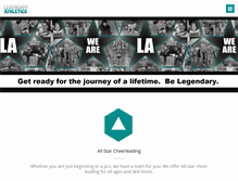 Tablet Screenshot of legendaryathletics.com
